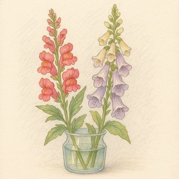when to cut snapdragons and foxgloves