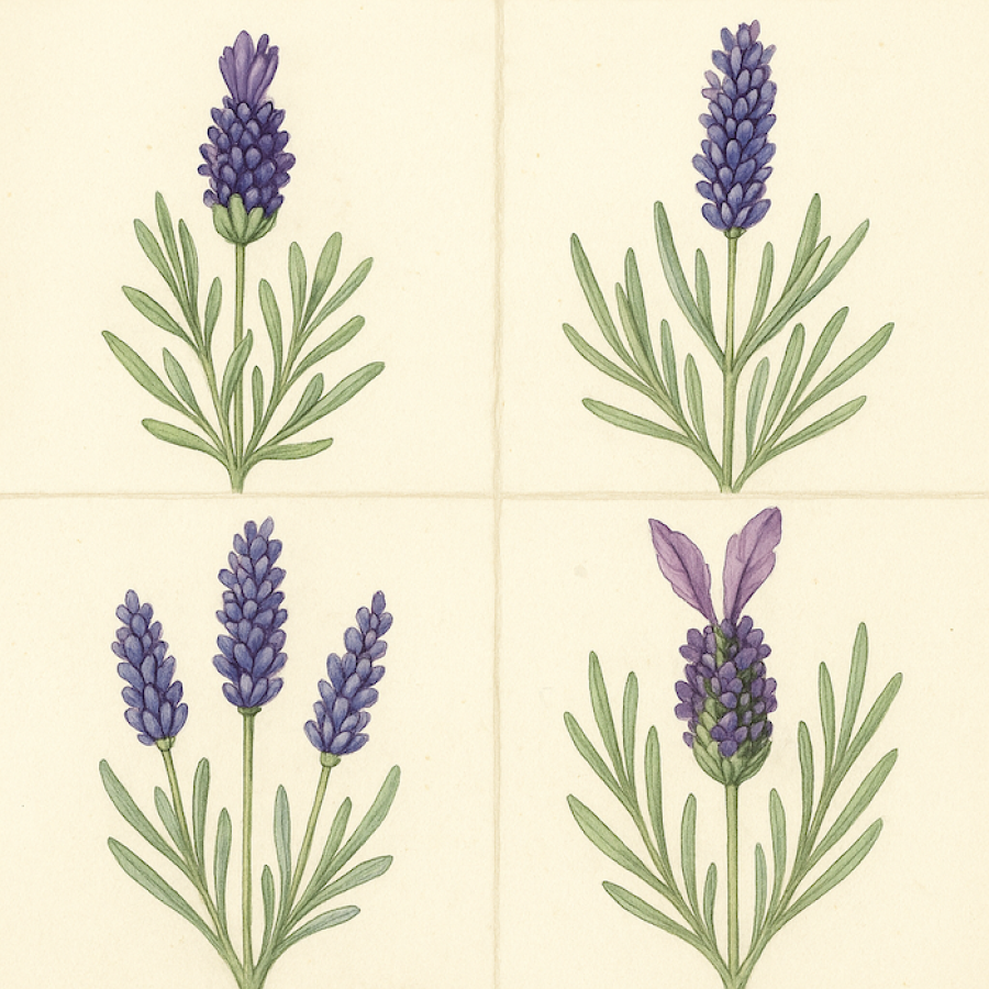 how to tell different lavender types