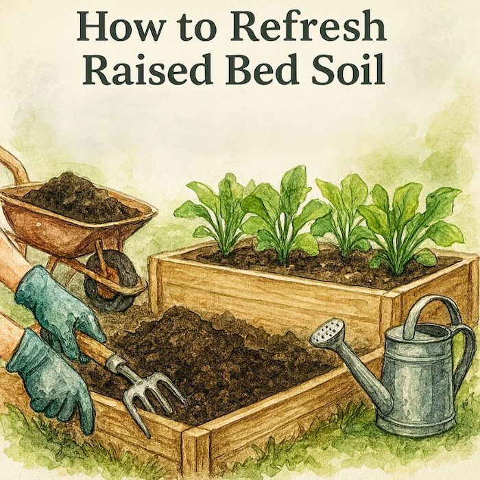 how to refresh your raised bed soil