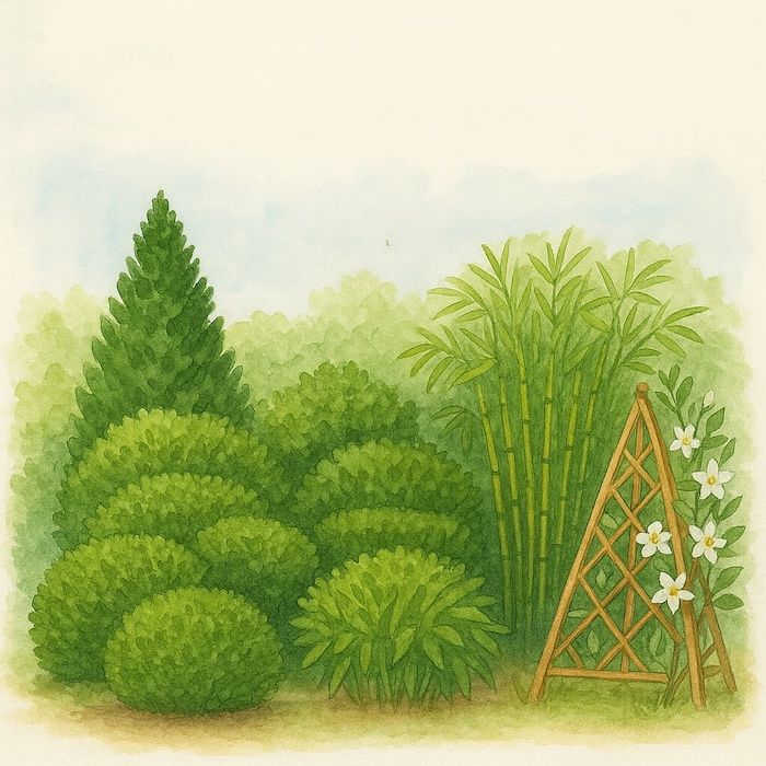 best shrubs, trees,, bushes for privacy screens
