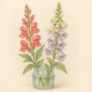 when to cut snapdragons and foxgloves