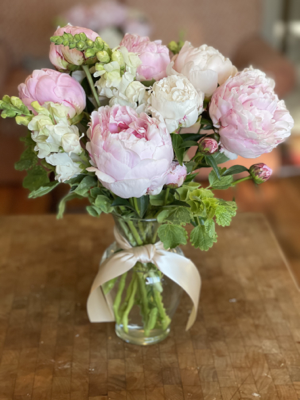 Cutting Peony Flowers