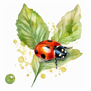 ladybug in garden