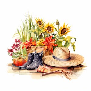 august in the garden