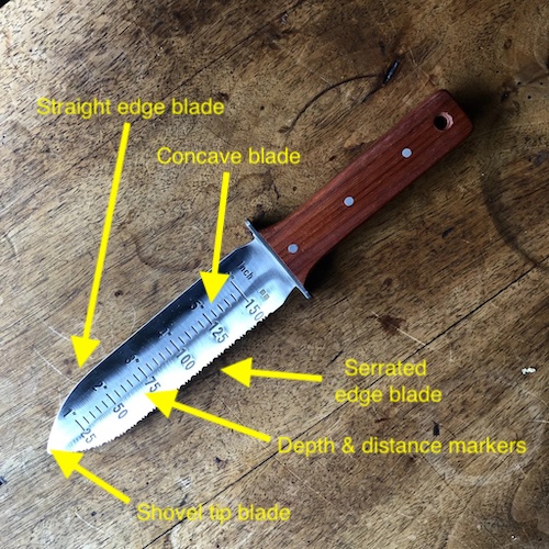 Who to use a hori hori garden tool