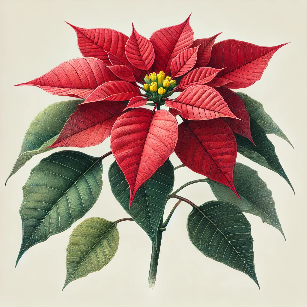 the red Christmas plant